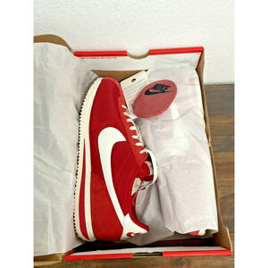 NIKE CORTEZ (2025) Red Nylon/Suede Sneakers WOMEN'S Sz 12/MEN'S 10.5